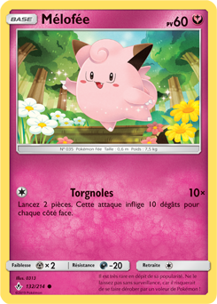 Carte Pokémon Mélofée 132/214 de la série Alliance Infallible en vente au meilleur prix