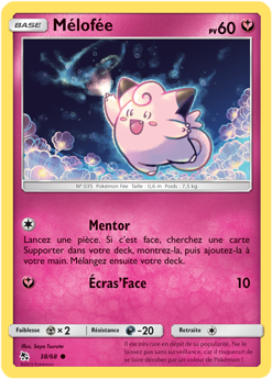 Carte Pokémon Mélofée 38/68 de la série Destinées Occultes en vente au meilleur prix