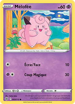 Carte Pokémon Mélofée 053/172 de la série Stars Étincelantes en vente au meilleur prix