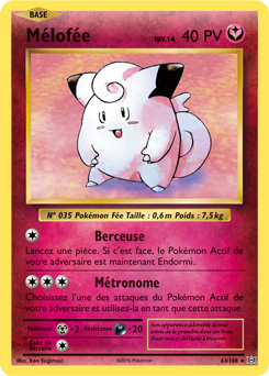 Carte Pokémon Mélofée 63/108 de la série Évolutions en vente au meilleur prix
