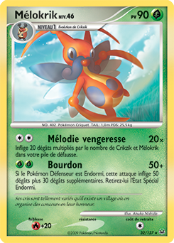 Carte Pokémon Mélokrik 32/127 de la série Platine en vente au meilleur prix