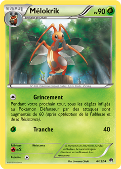 Carte Pokémon Peu commune Mélokrik 6/122 de la série Rupture Turbo