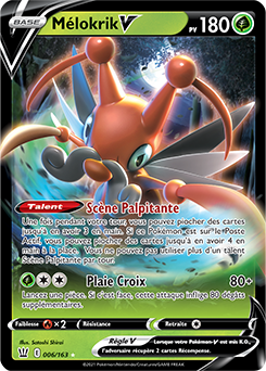 Carte Pokémon Mélokrik V 6/163 de la série Styles de Combat en vente au meilleur prix