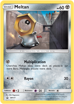 Carte Pokémon Promo Meltan SM177 de la série Promos Soleil et Lune