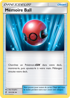 Carte Pokémon Mémoire Ball 191/236 de la série Harmonie des Esprits en vente au meilleur prix
