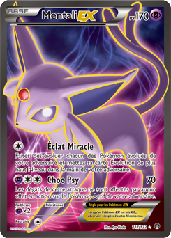Carte Pokémon Mentali EX 117/122 de la série Rupture Turbo en vente au meilleur prix