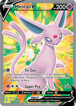 Carte Pokémon Mentali V 179/203 de la série Évolution Céleste en vente au meilleur prix