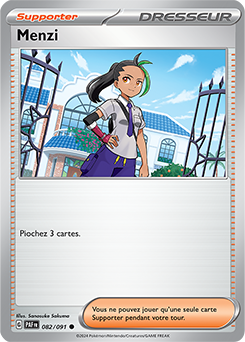 Carte Pokémon Menzi 82/91 de la série Destinées de Paldea en vente au meilleur prix