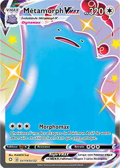 Carte Pokémon Métamorph VMAX SV119/SV122 de la série Destinées Radieuses en vente au meilleur prix