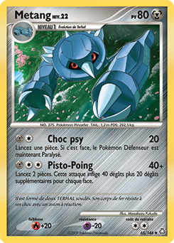 Carte Pokémon Metang 65/146 de la série Eveil des Légendes en vente au meilleur prix