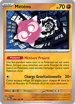 Carte Pokémon Météno 99/182 de la série Faille Paradoxe en vente au meilleur prix