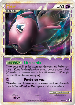 Carte Pokémon Pokémon Prime Mew 97/102 de la série Triomphe