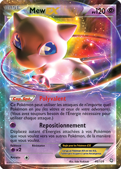 Carte Pokémon Pokémon EX Mew EX 46/124 de la série Dragons Éxaltés