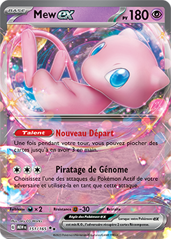 Carte Pokémon Mew ex 151/165 de la série 151 en vente au meilleur prix