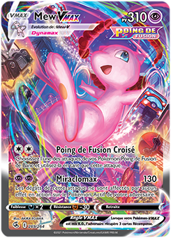 Carte Pokémon Mew VMAX 269/264 de la série Poing de Fusion en vente au meilleur prix