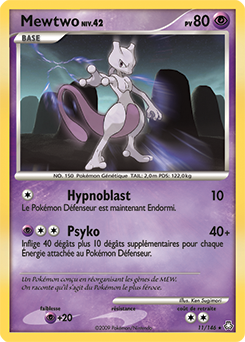 Carte Pokémon Mewtwo 11/146 de la série Eveil des Légendes en vente au meilleur prix