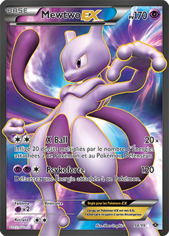 Carte Pokémon Mewtwo EX 98/99 de la série Destinées Futures en vente au meilleur prix