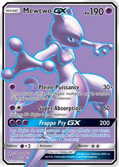 Carte Pokémon Mewtwo GX 72/73 de la série Légendes Brillantes en vente au meilleur prix