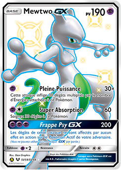 Carte Pokémon Mewtwo GX SV59/SV94 de la série Destinées Occultes en vente au meilleur prix