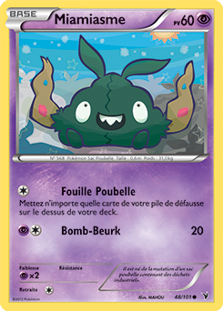 Carte Pokémon Commune Miamiasme 48/101 de la série Nobles Victoires