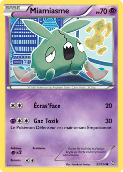 Carte Pokémon Commune Miamiasme 53/124 de la série Dragons Éxaltés
