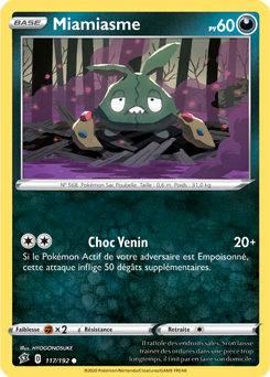 Carte Pokémon Miamiasme 117/192 de la série Clash des Rebelles en vente au meilleur prix