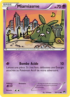 Carte Pokémon Commune Miamiasme 56/122 de la série Rupture Turbo