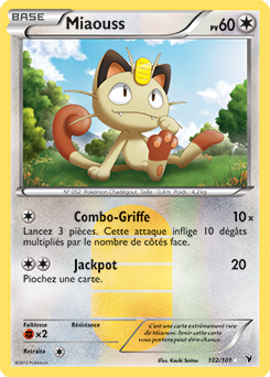 Carte Pokémon Miaouss 102/101 de la série Nobles Victoires en vente au meilleur prix