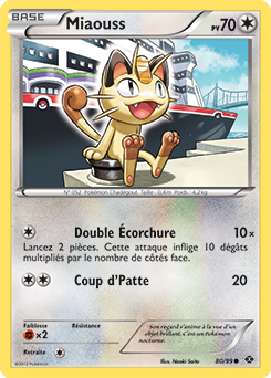 Carte Pokémon Miaouss 80/99 de la série Destinées Futures en vente au meilleur prix