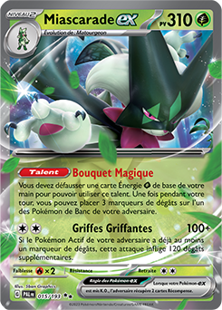 Carte Pokémon Miascarade ex 015/193 de la série Évolutions à Paldea en vente au meilleur prix
