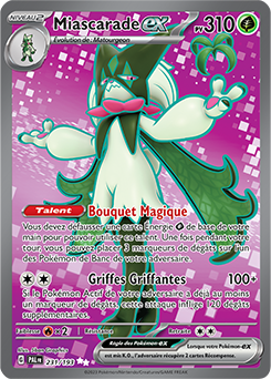 Carte Pokémon Ultra rare Miascarade ex 231/193 de la série Évolutions à Paldea