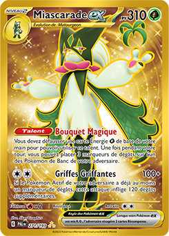 Carte Pokémon Hyper rare Miascarade ex 271/193 de la série Évolutions à Paldea