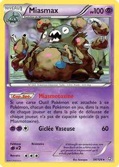 Carte Pokémon Miasmax 54/124 de la série Dragons Éxaltés en vente au meilleur prix