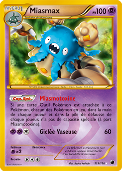 Carte Pokémon Miasmax 119/116 de la série Glaciation Plasma en vente au meilleur prix