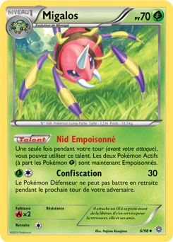 Carte Pokémon Migalos 6/98 de la série Origines Antiques en vente au meilleur prix