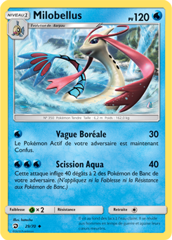 Carte Pokémon Peu commune Milobellus 29/70 de la série Majesté des Dragons