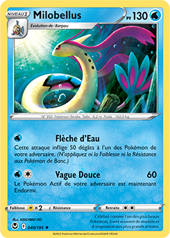Carte Pokémon Milobellus 040/195 de la série Tempête Argentée en vente au meilleur prix