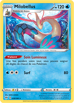 Carte Pokémon Milobellus 39/189 de la série Ténèbres Embrasées en vente au meilleur prix