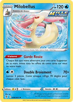 Carte Pokémon Rare Milobellus 38/203 de la série Évolution Céleste