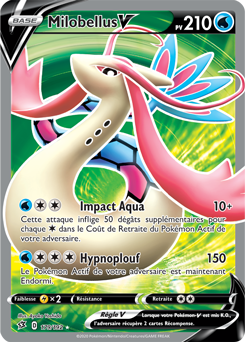 Carte Pokémon Full Art V Milobellus V 179/192 de la série Clash des Rebelles