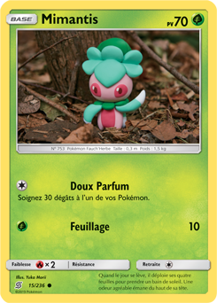 Carte Pokémon Commune Mimantis 15/236 de la série Harmonie des Esprits