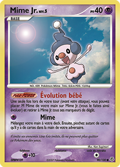 Carte Pokémon Mime Jr. 90/130 de la série Diamant & Perle en vente au meilleur prix