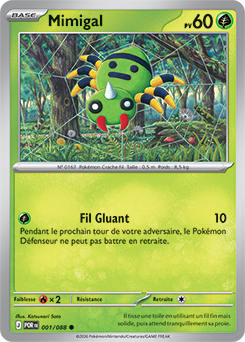 Carte Pokémon Mimigal 1/88 de la série Équilibre Parfait en vente au meilleur prix
