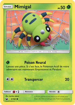 Carte Pokémon Mimigal 5/168 de la série Tempête Céleste en vente au meilleur prix