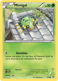 Carte Pokémon Mimigal 5/98 de la série Origines Antiques en vente au meilleur prix
