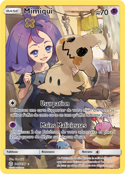Carte Pokémon Mimiqui 245/236 de la série Éclipse Cosmique en vente au meilleur prix