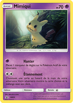 Carte Pokémon Mimiqui SM29 de la série Promos Soleil et Lune en vente au meilleur prix