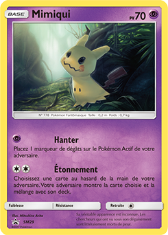 Carte Pokémon Promo Mimiqui SM29 de la série Promos Soleil et Lune