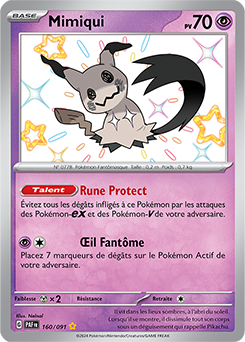 Carte Pokémon Mimiqui 160/91 de la série Destinées de Paldea en vente au meilleur prix