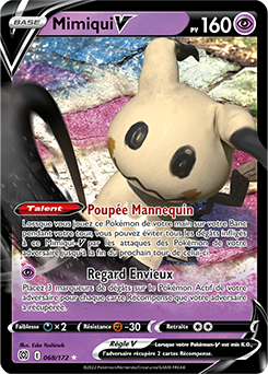 Carte Pokémon Mimiqui V 068/172 de la série Stars Étincelantes en vente au meilleur prix